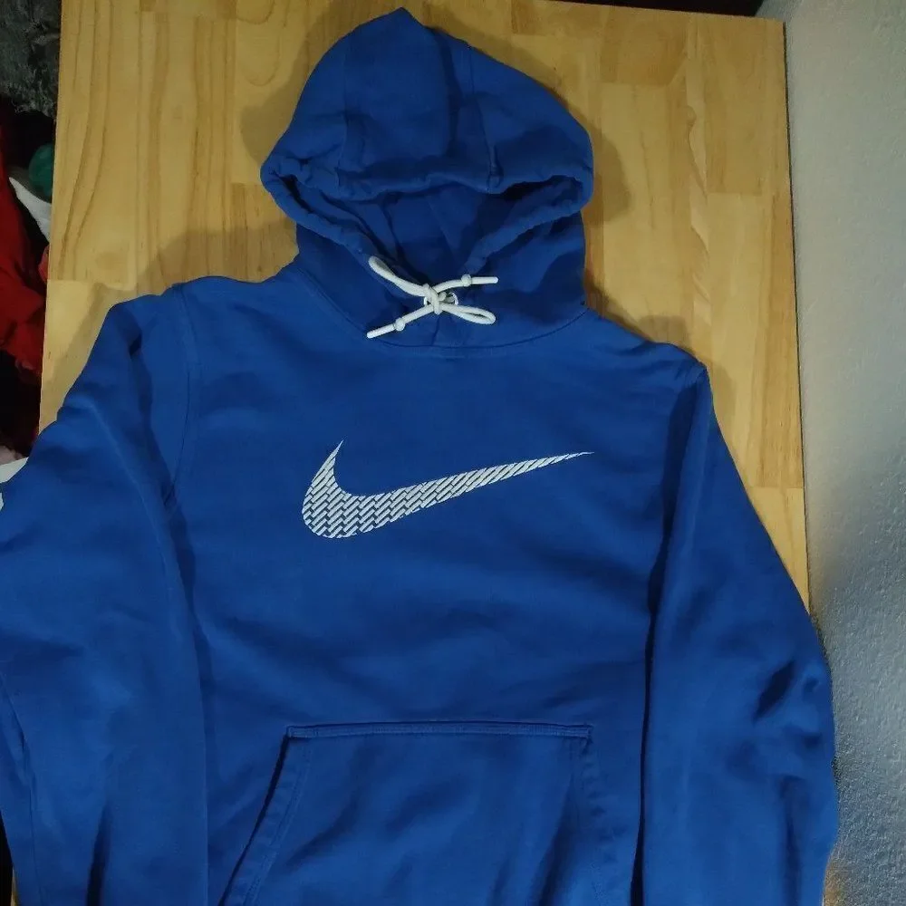 Nike Swoosh Logo Embroidered Hoodie Sweatshirt